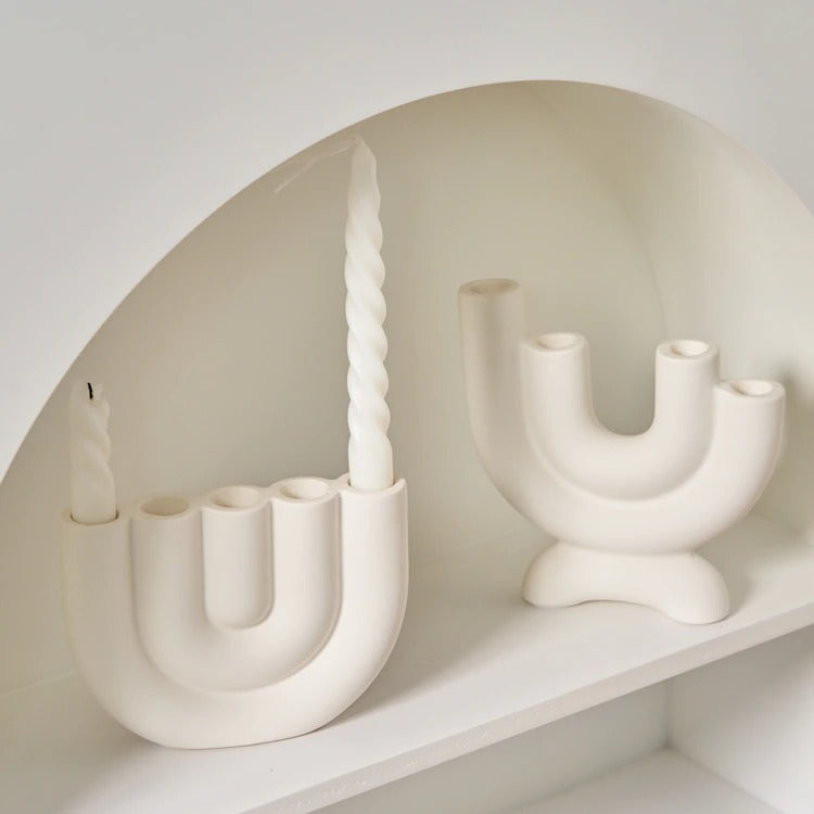 SleekerLife Ceramic Candle Holder