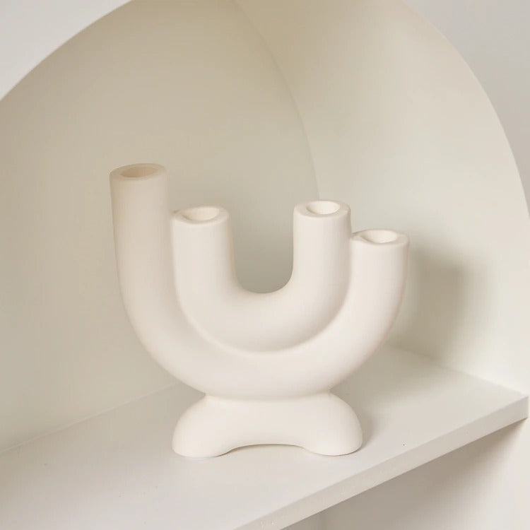 SleekerLife Ceramic Candle Holder