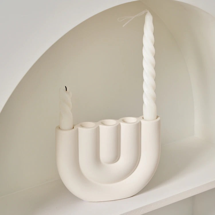 SleekerLife Ceramic Candle Holder