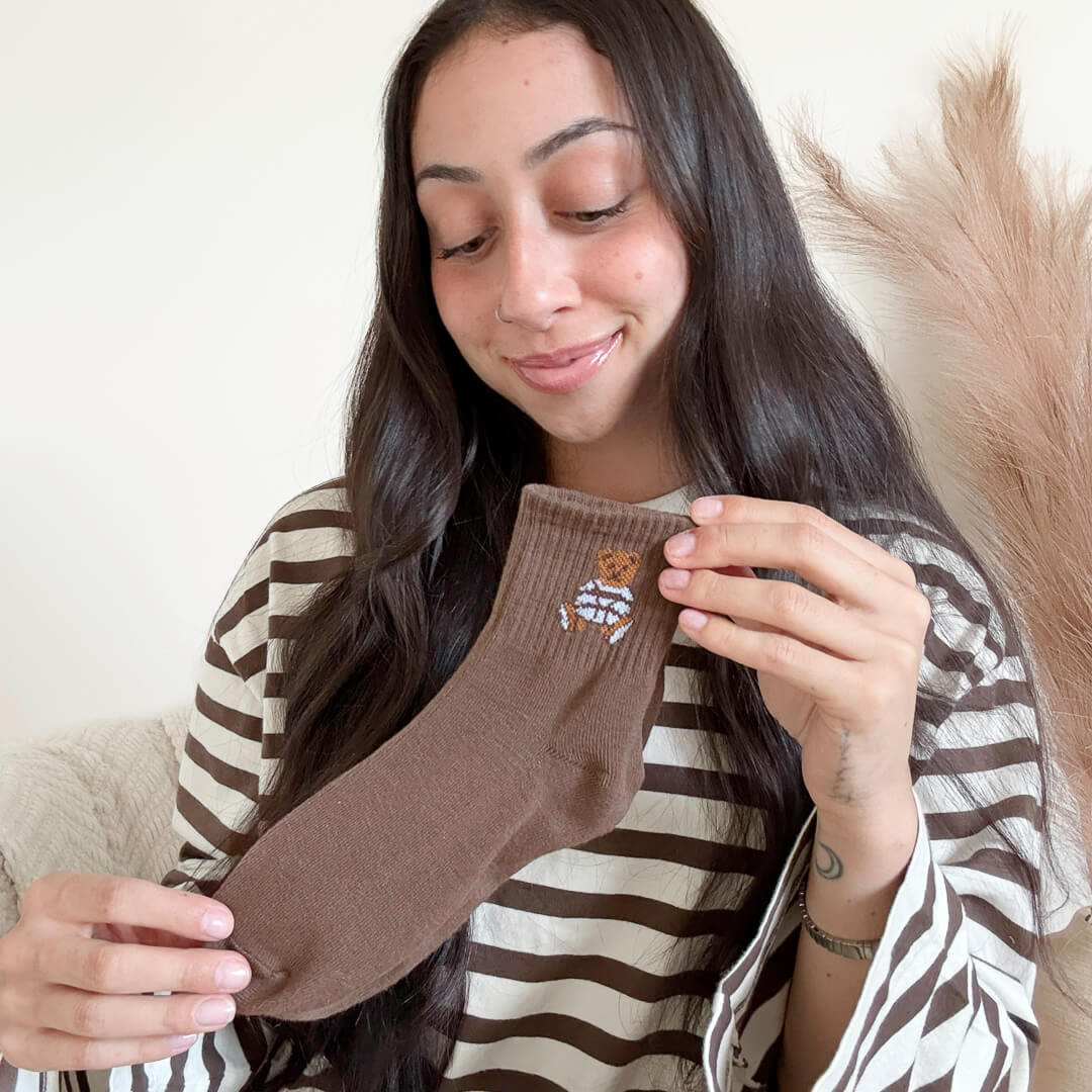 Cozy Teddy Bear Socks Pack