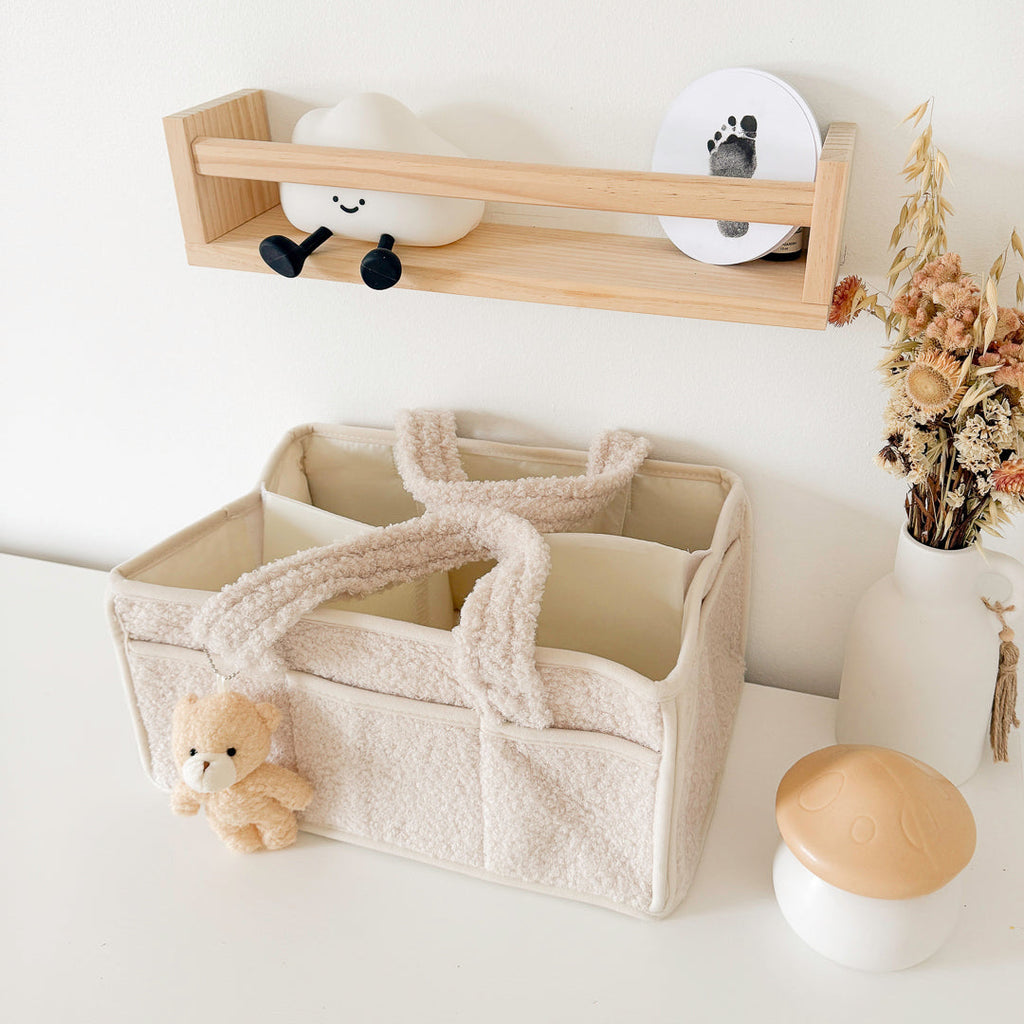 Plush Diaper Caddy Organizer