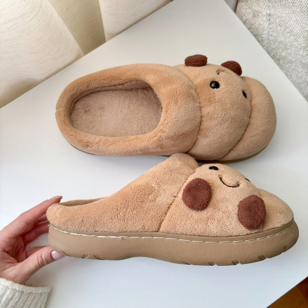 Happy Croissant Slippers