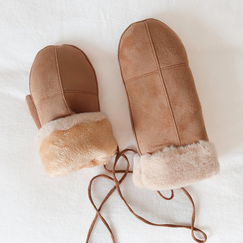 Plush Tie-on Mittens