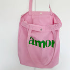 Amor Canvas Tote Bag
