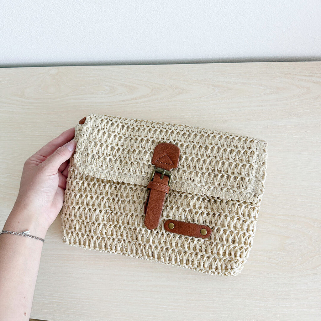 Julia Straw Crossbody Bag