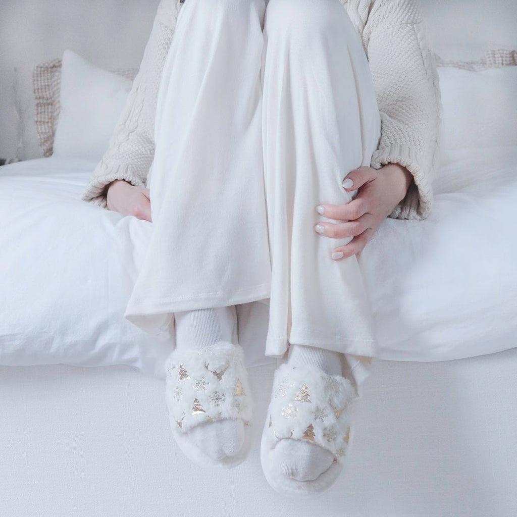 Christmas Glow Plush Slippers