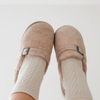 Ava Fuzzy Platform Slippers