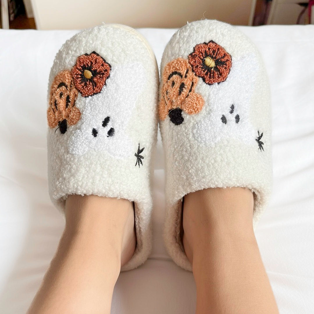 Pumpkin Boo Slippers