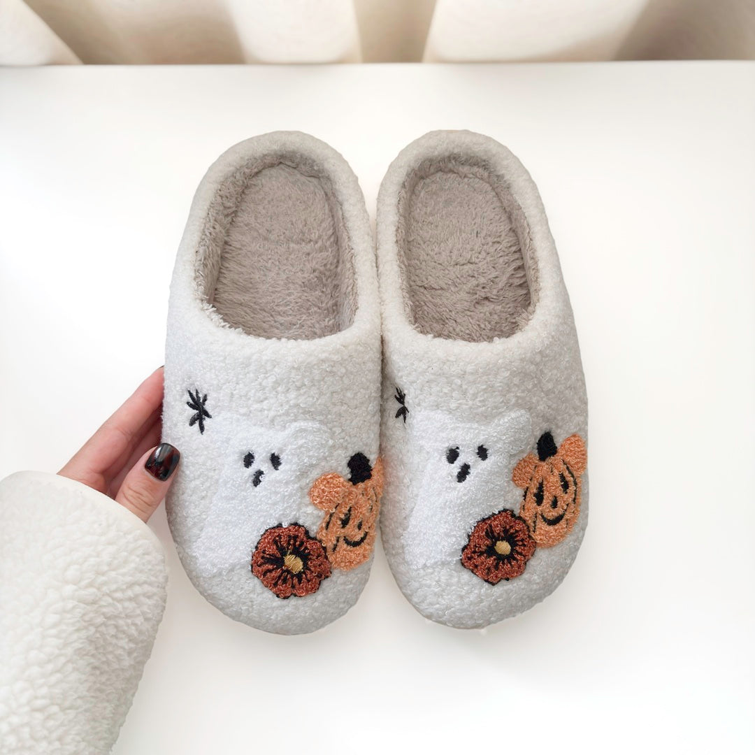 Pumpkin Boo Slippers
