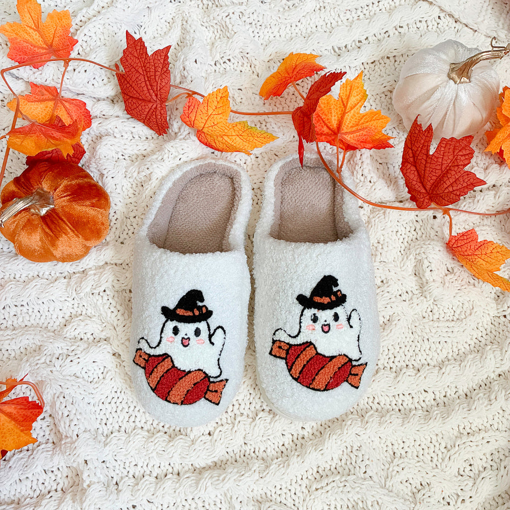 Spooky Boo Ghost Slippers
