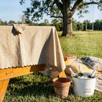 Embroidered Daisy Tablecloth