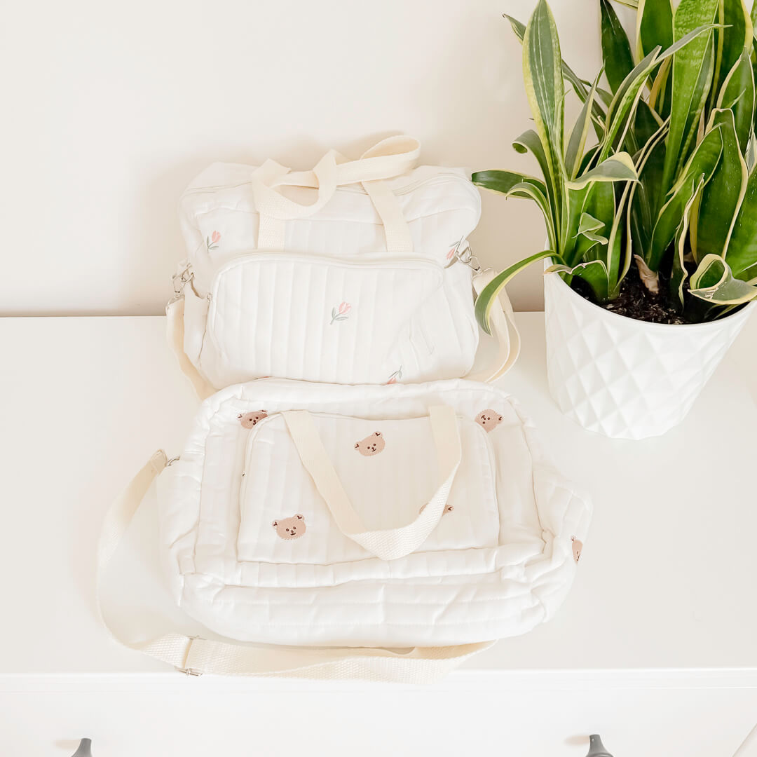 Multi-Pocket Diaper Shoulder Bag