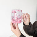 Dried Flower Glass Mug
