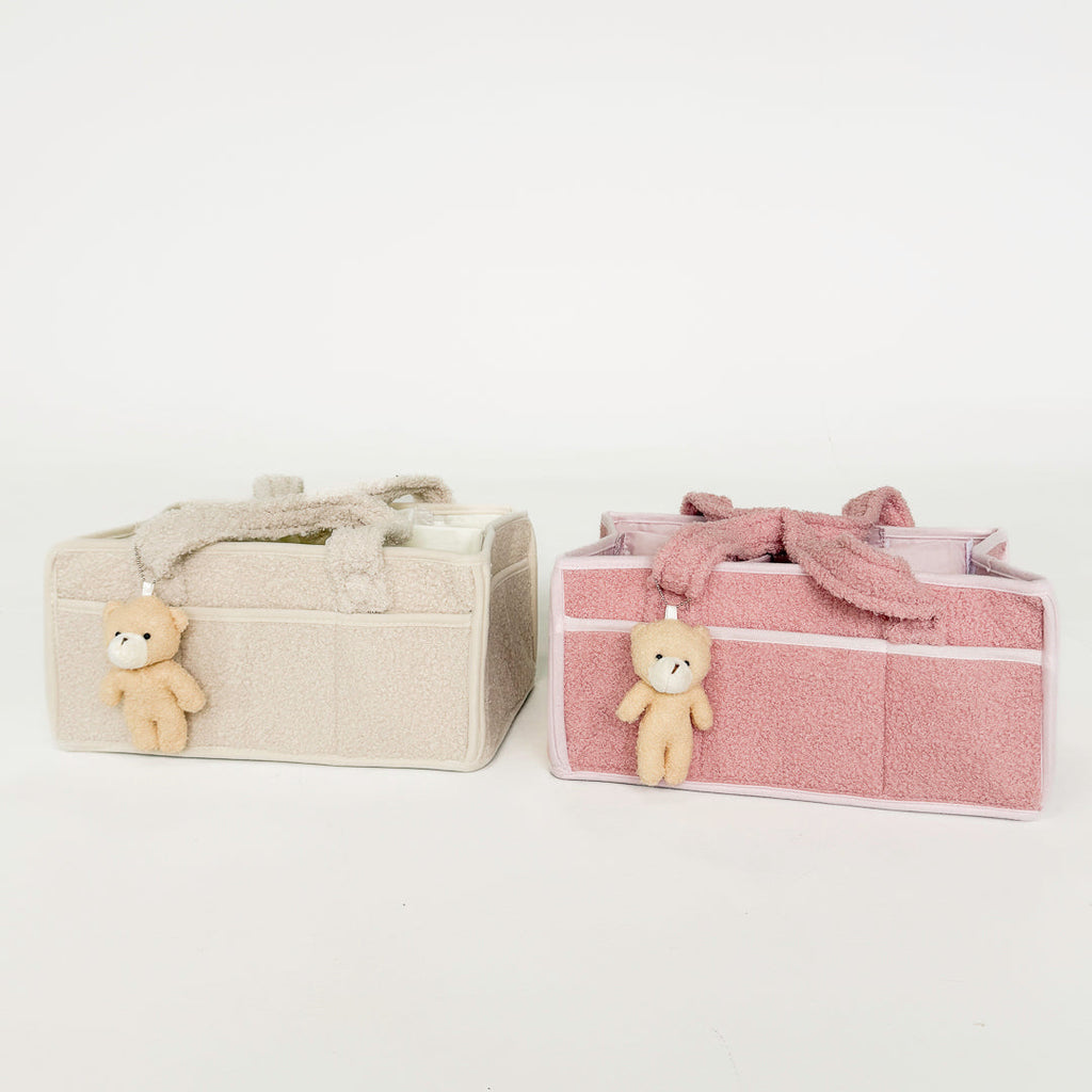 Plush Diaper Caddy Organizer