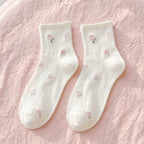 Lila Floral Socks Pack