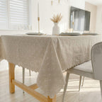 Embroidered Daisy Tablecloth