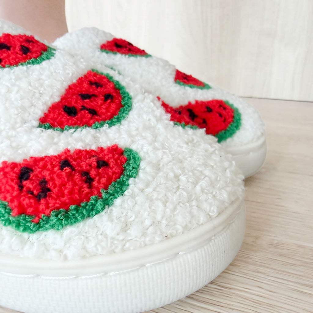 Watermelon Plush Slippers
