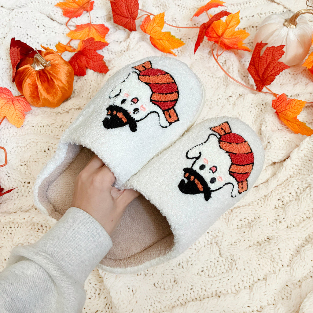 Spooky Boo Ghost Slippers