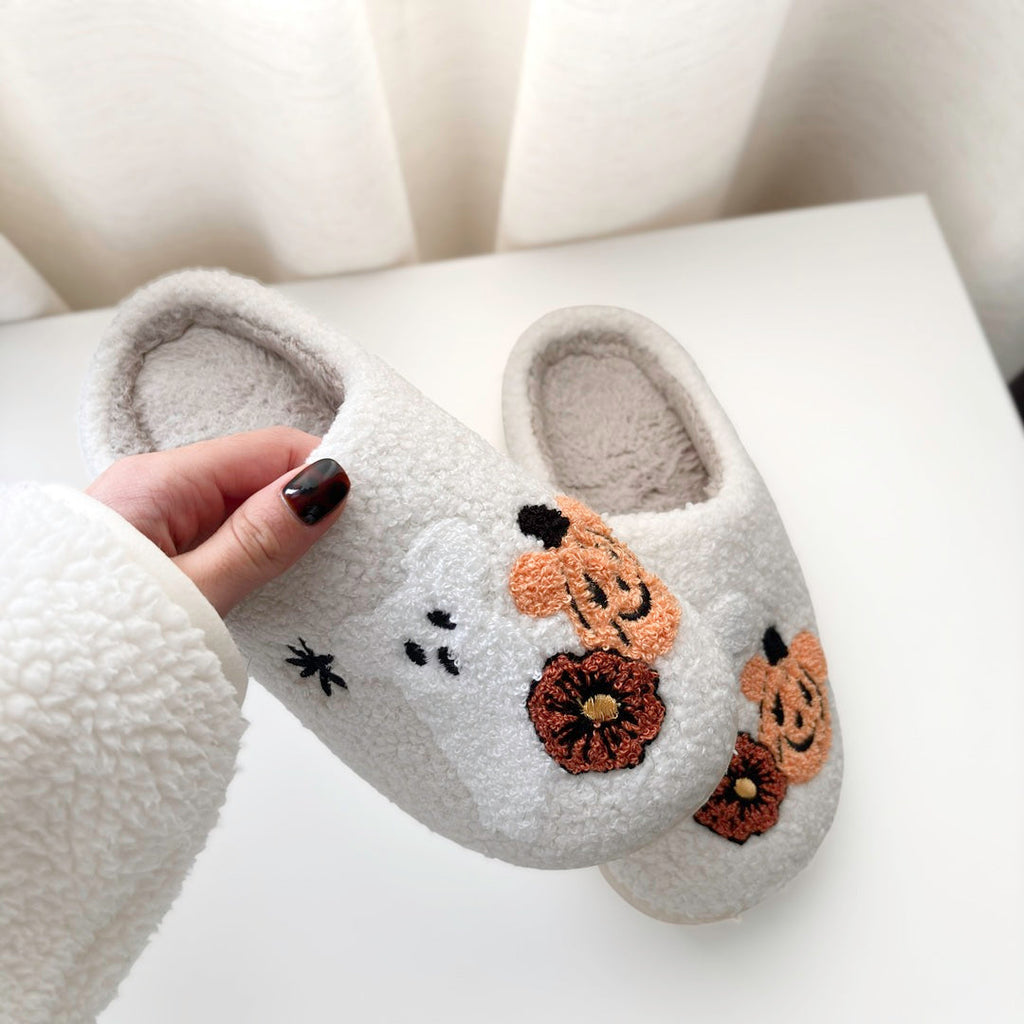 Pumpkin Boo Slippers