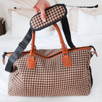 Houndstooth Duffle Travel Bag
