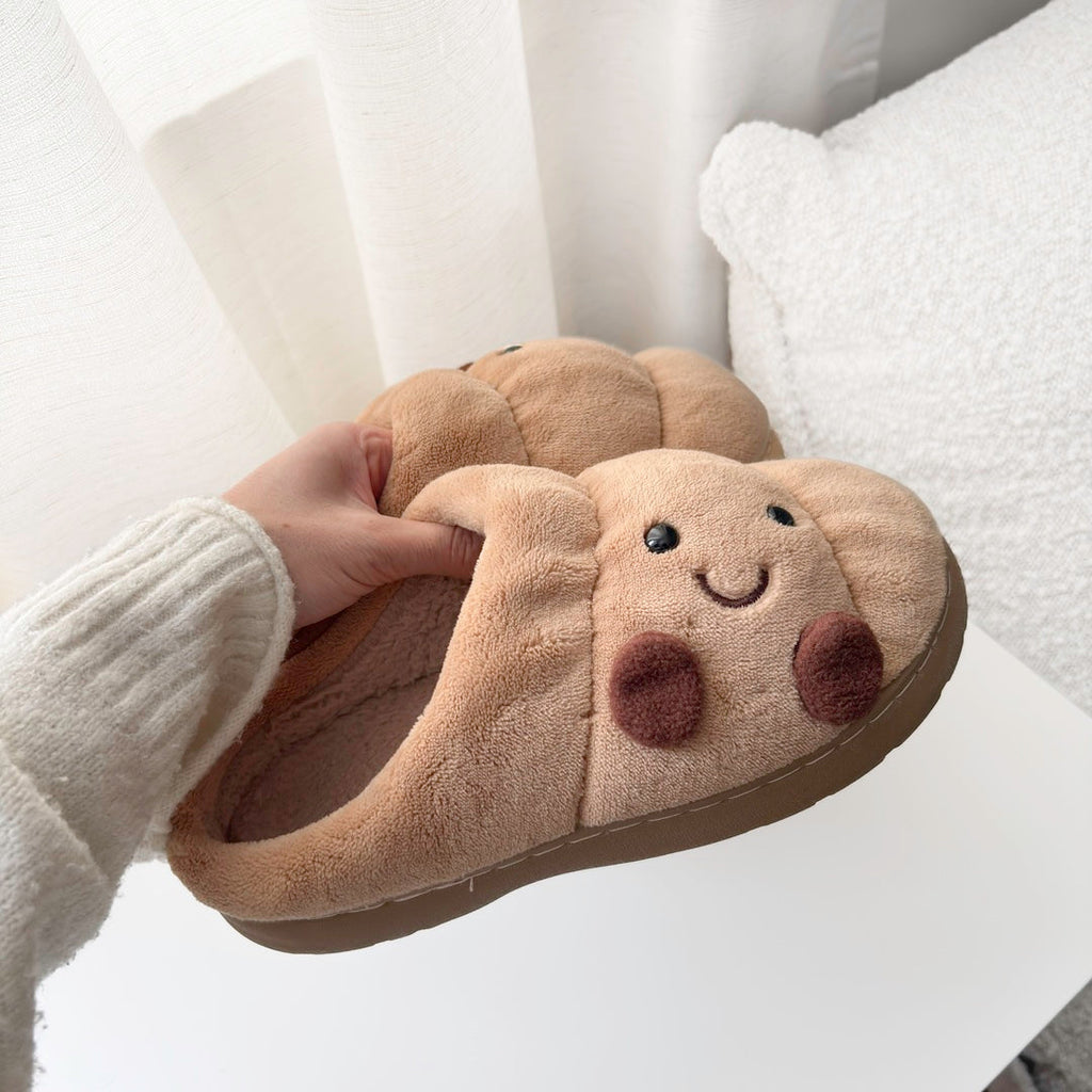 Happy Croissant Slippers