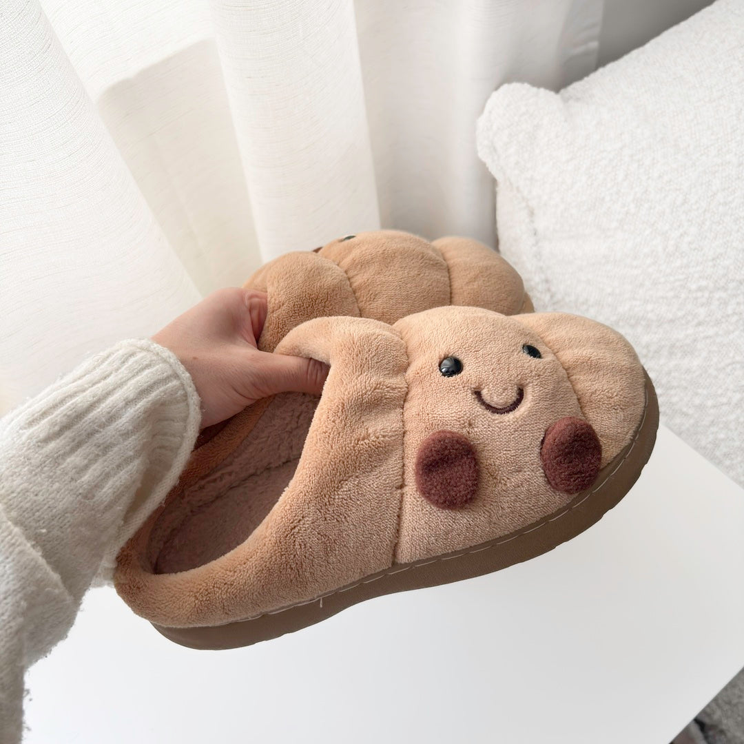Happy Croissant Slippers