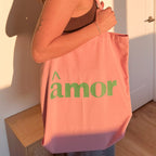 Amor Canvas Tote Bag