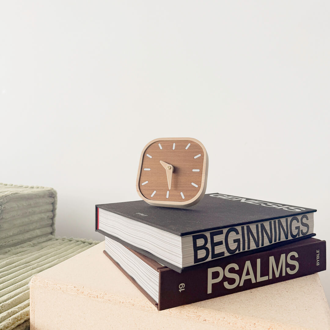 Wooden Bedside Clock