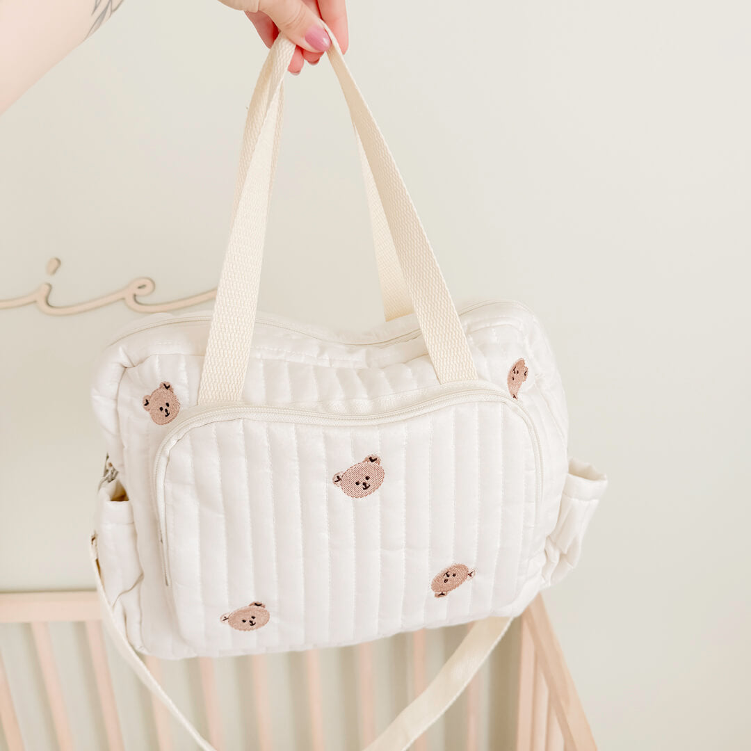 Multi-Pocket Diaper Shoulder Bag