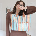 Elise Striped Tote Bag