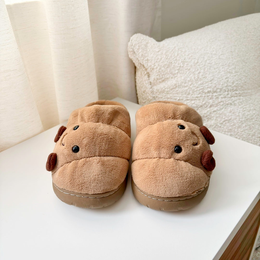Happy Croissant Slippers