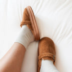 Ava Fuzzy Platform Slippers