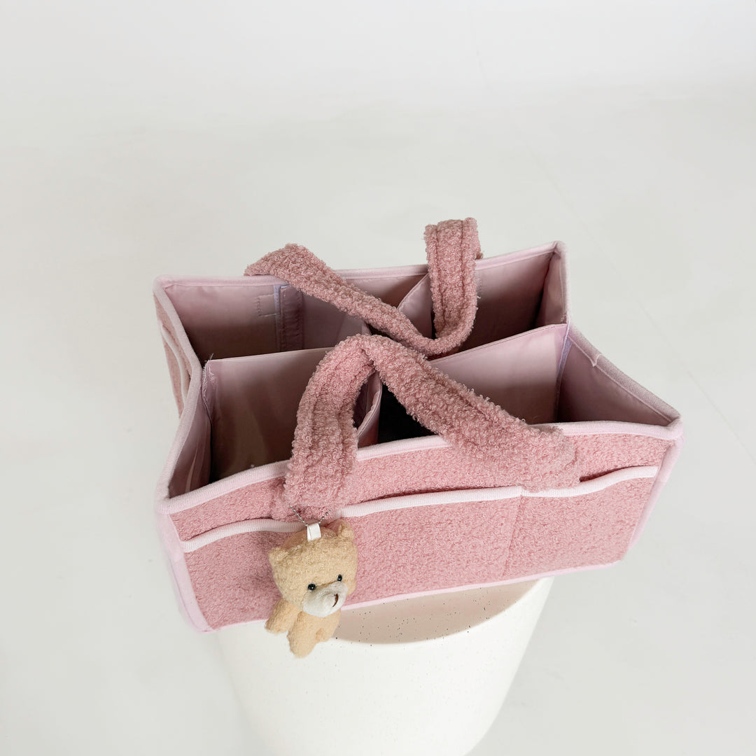 Plush Diaper Caddy Organizer