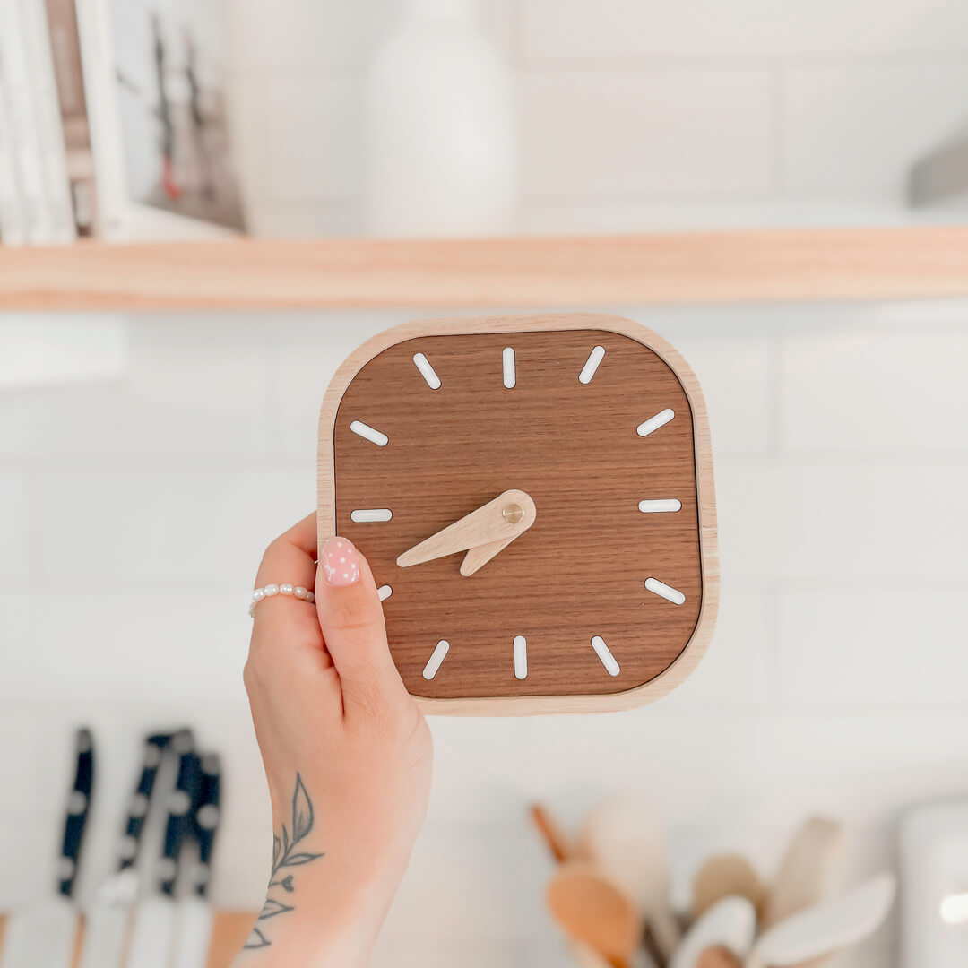 Wooden Bedside Clock