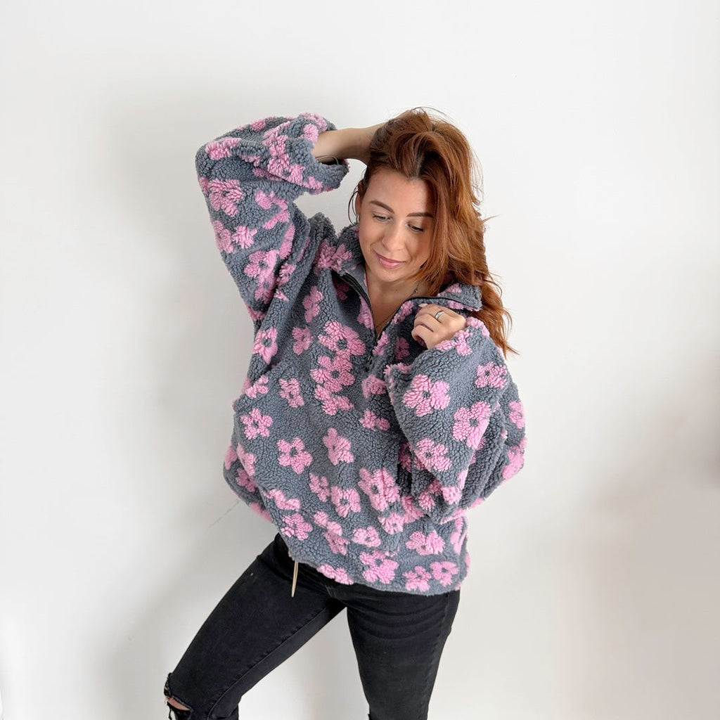 Camille Blossom Fleece Sweater