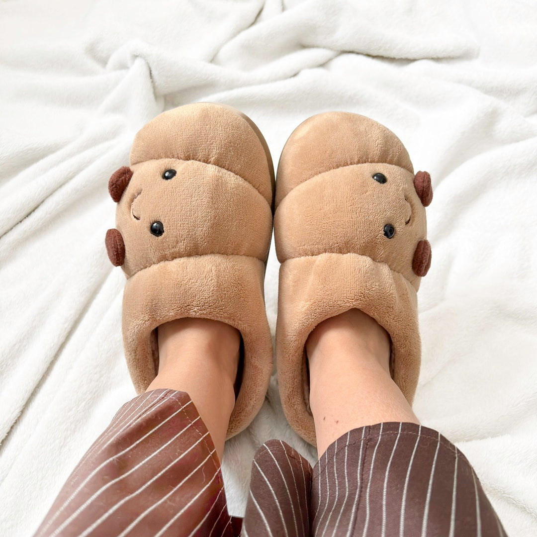 Happy Croissant Slippers