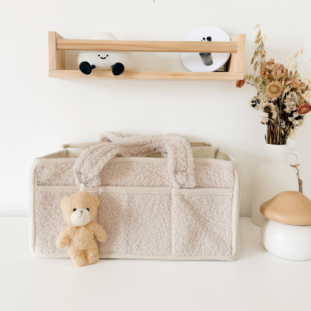 Plush Diaper Caddy Organizer