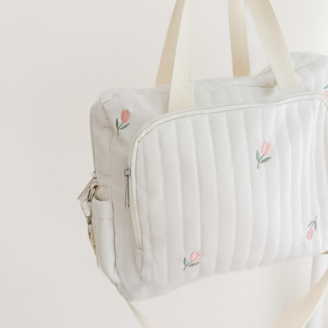 Multi-Pocket Diaper Shoulder Bag