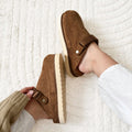 Mia Suede Platform Clogs