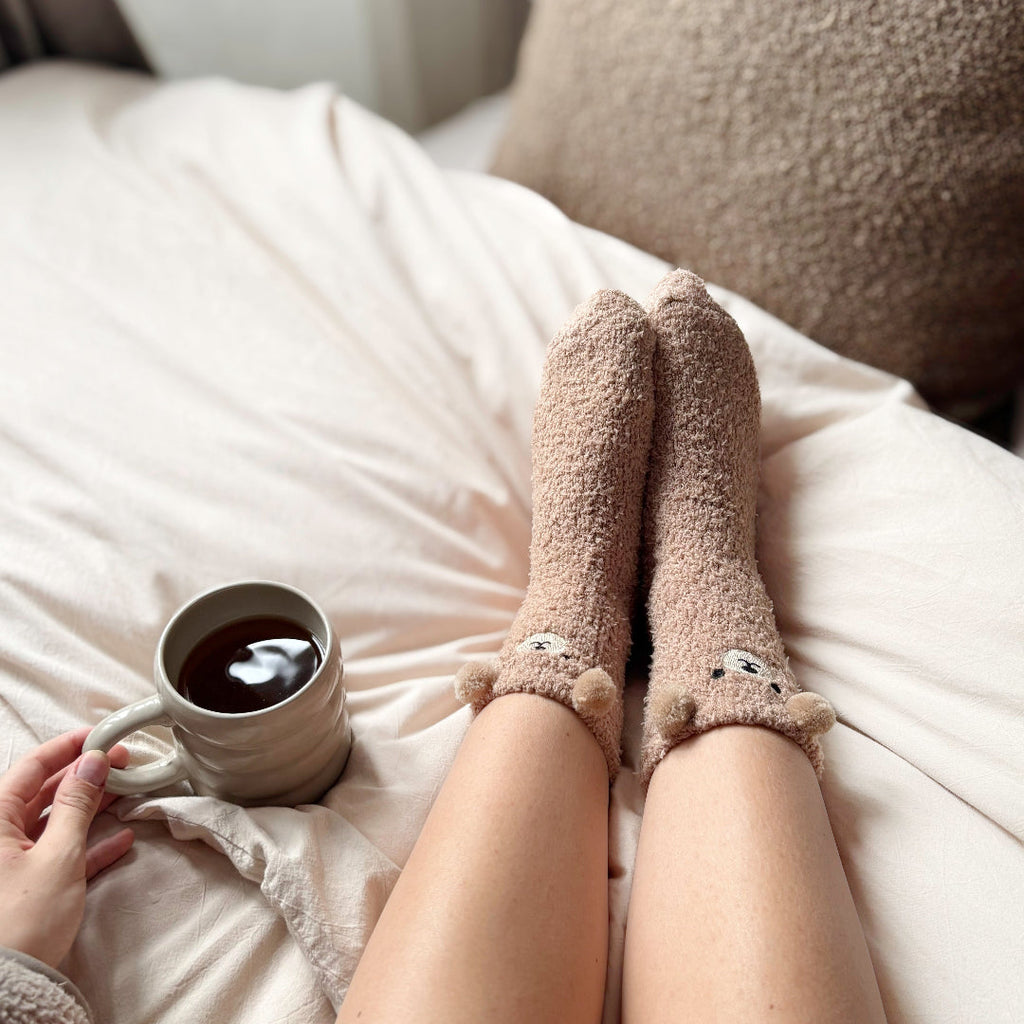Teddy Bear Fuzzy Socks Pack