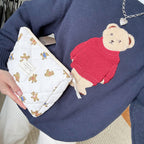 3 PCS Teddy Bear Makeup Bags