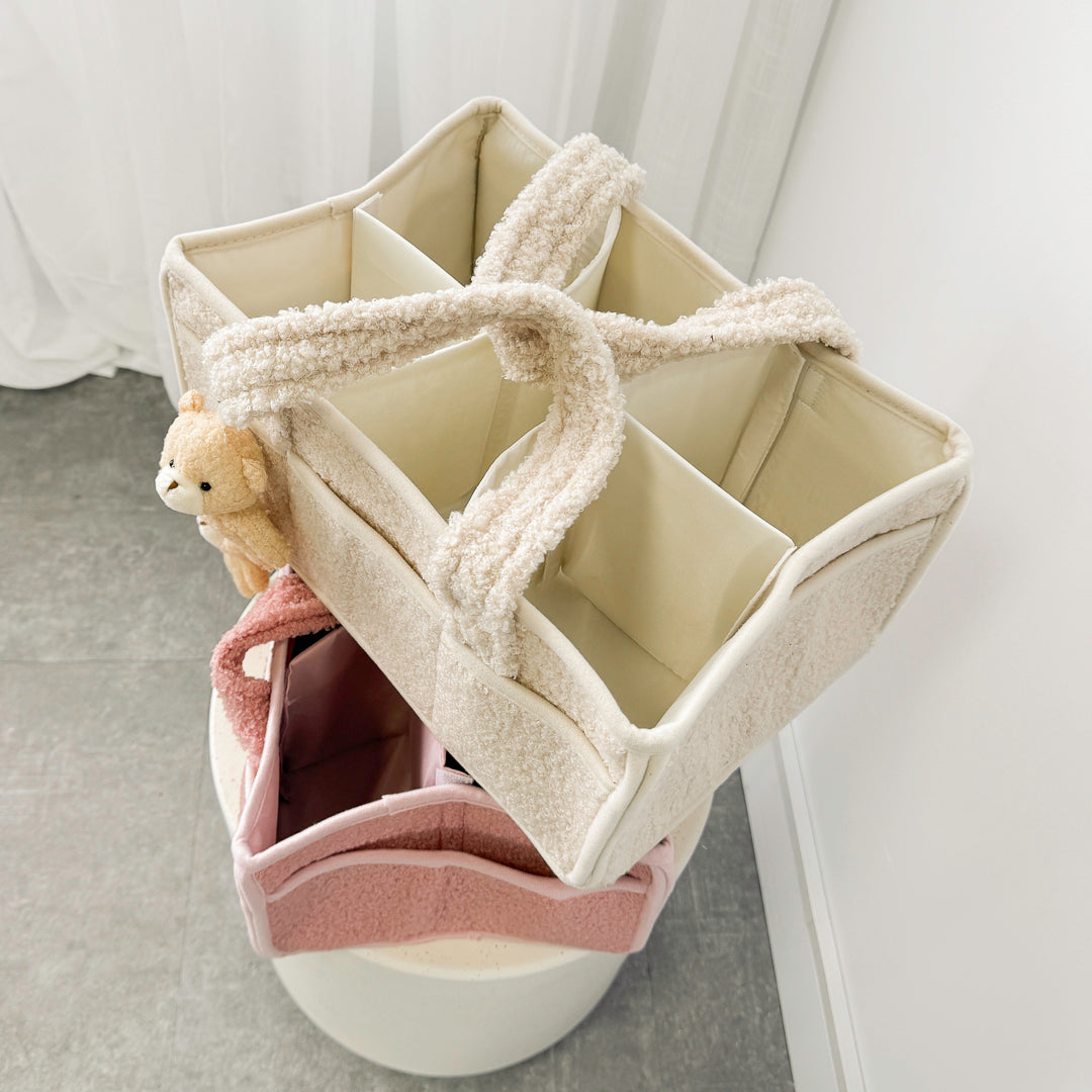 Plush Diaper Caddy Organizer