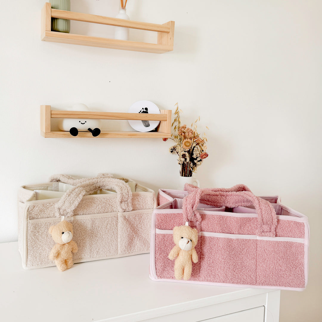 Plush Diaper Caddy Organizer
