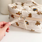 3 PCS Teddy Bear Makeup Bags