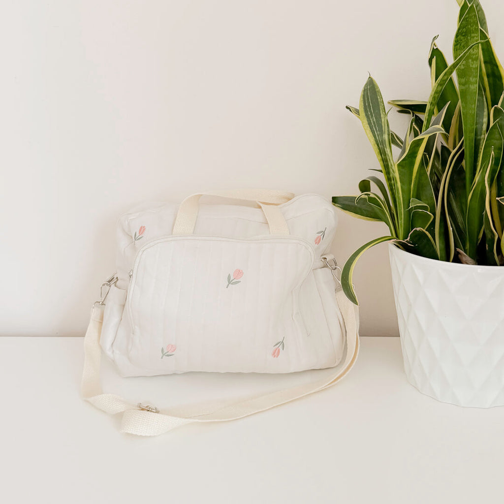 Multi-Pocket Diaper Shoulder Bag