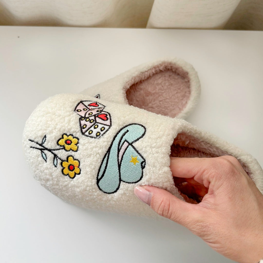 Cowgirl Charm Plush Slippers