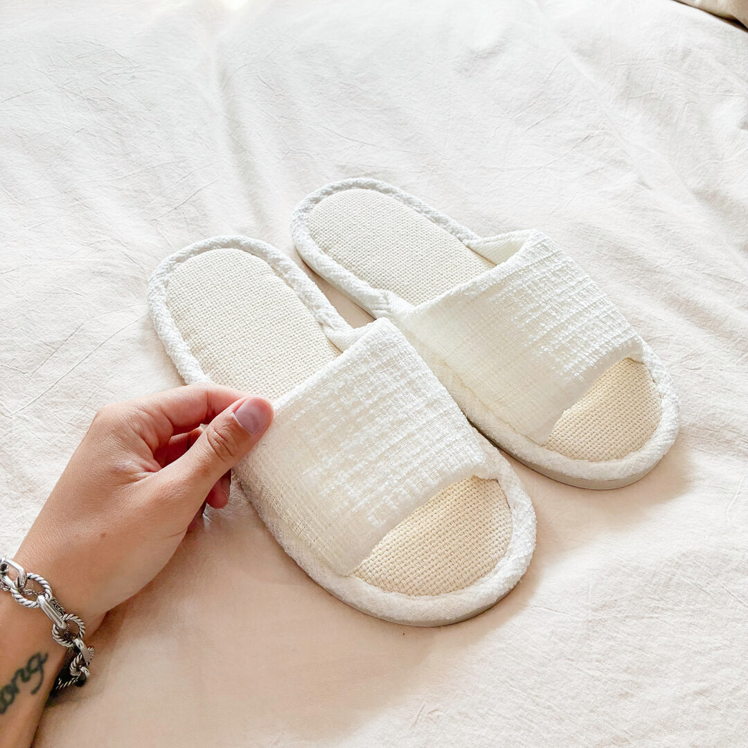 Zoey Linen Slippers