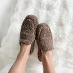 Ava Soft Teddy Slippers