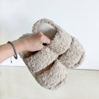 Holly Open Toe Plush Slippers