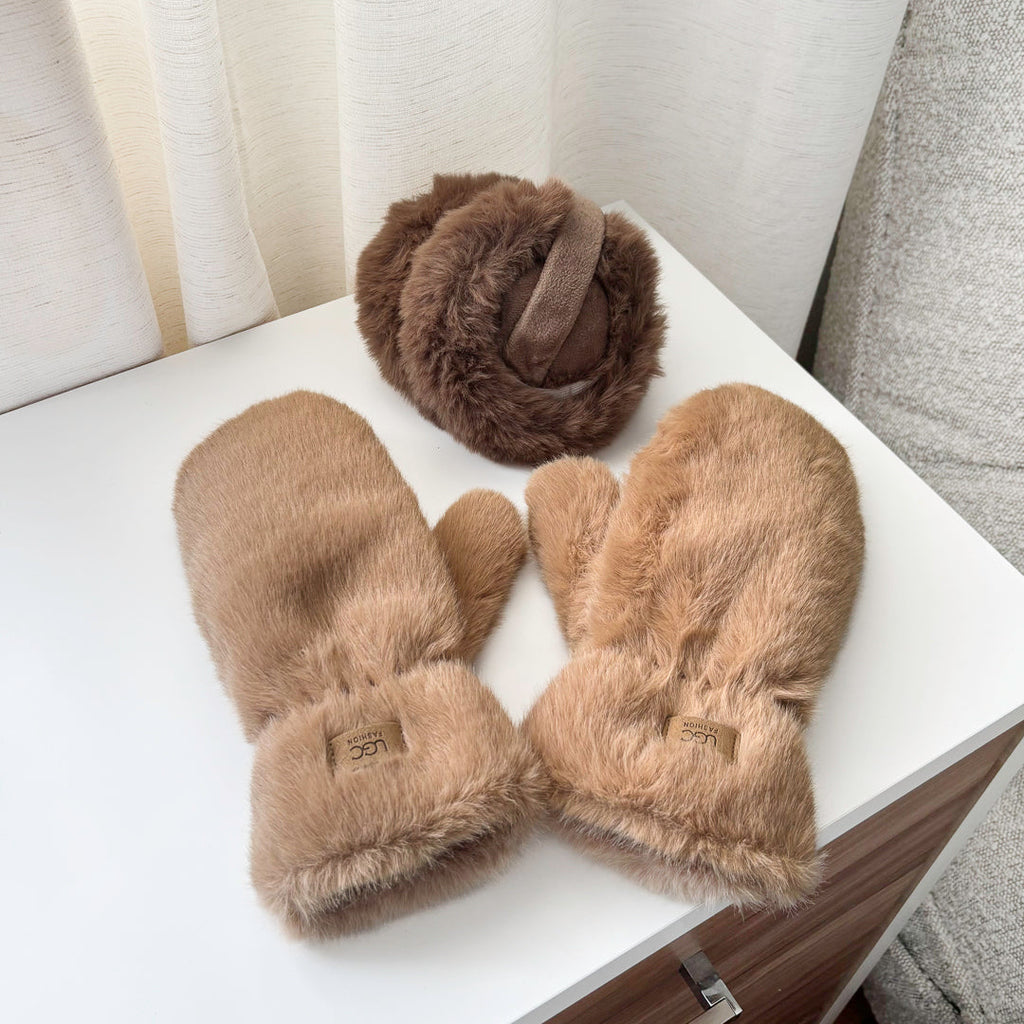 SleekerLife Plush Mittens